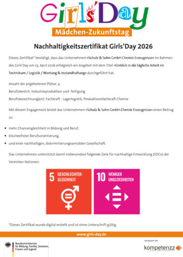 certificate confirming our successful participation